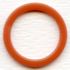 Glazed Persimmon plastic 5/8" bra ring
