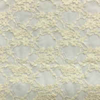 Ivory Vine Rose All Over Stretch Lace Fabric