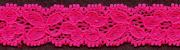 Heartthrob Pink 3/4" Stretch Lace