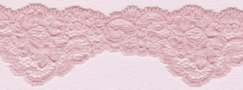 Sweet Sixteen Pink Scalloped Stretch Lace Trim