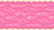 French Pink Stretch Lace Trim