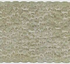 Eucalyptus 6 1/4" Wide Printed Stretch Lace Trim