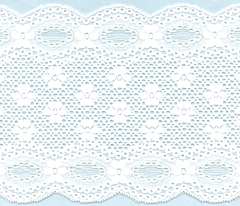 Daisy White 6 1/2 inch wide stretch lace