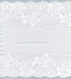 White 8 3/4 inch stretch lace