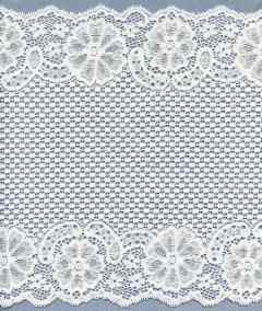 Winter White 9 1/2 inch stretch lace