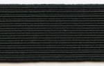 Black 1 inch Polyester Elastic