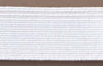 White 1 inch Polyester Elastic